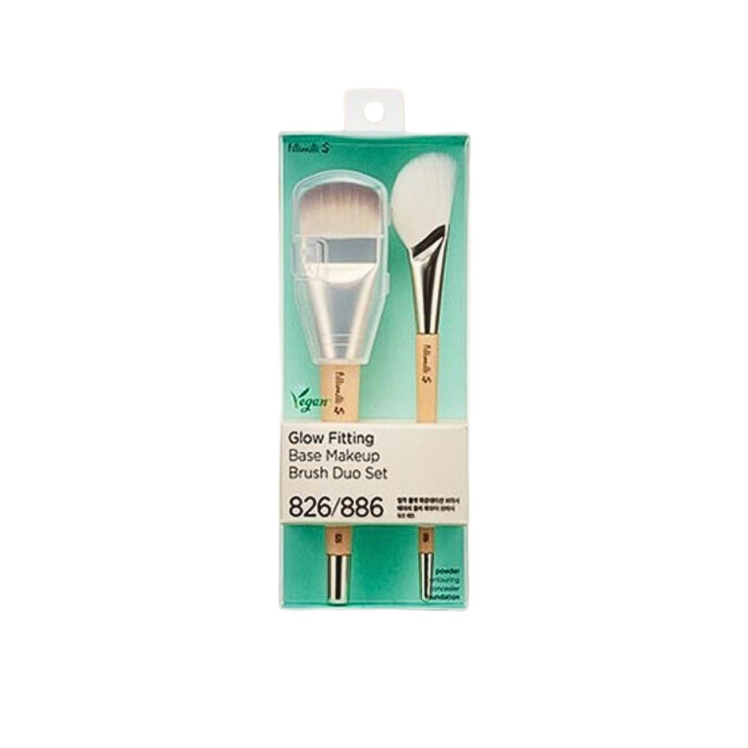 Fillimilli - Glow Fitting Base Makeup Brush Duo Set
