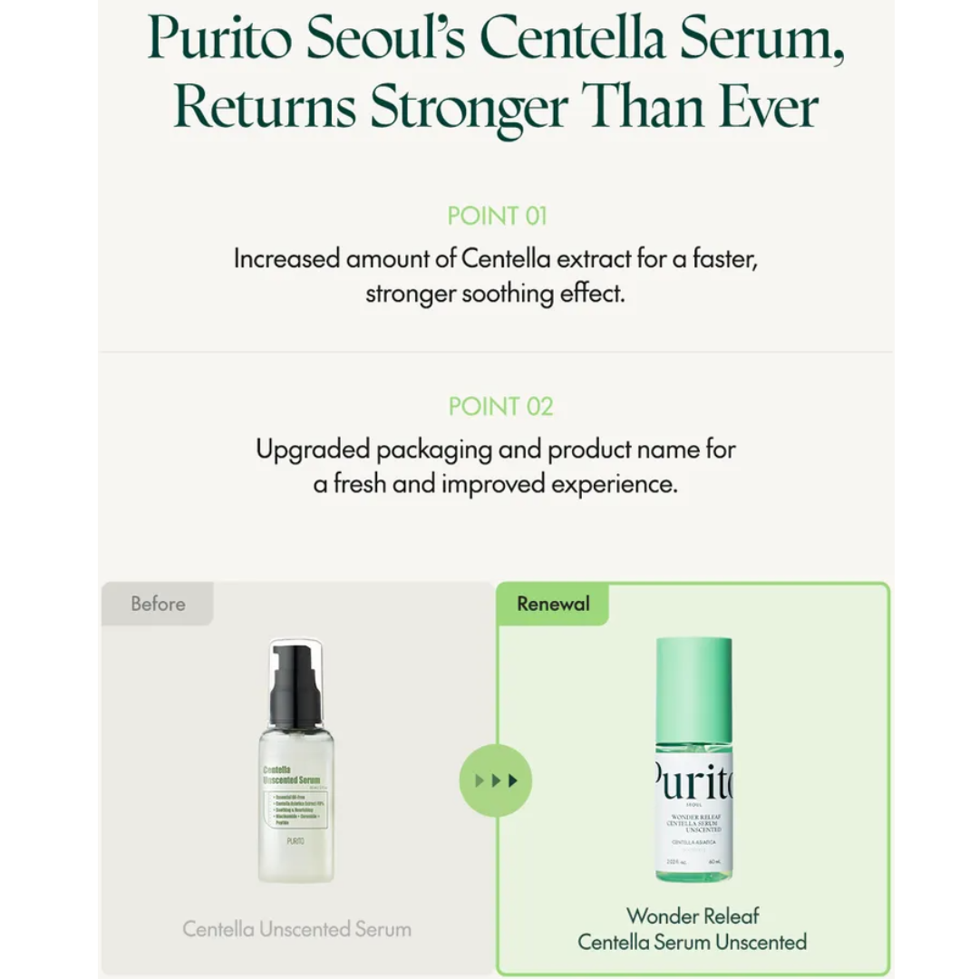 PURITO - Wonder Releaf Centella Serum Unscented